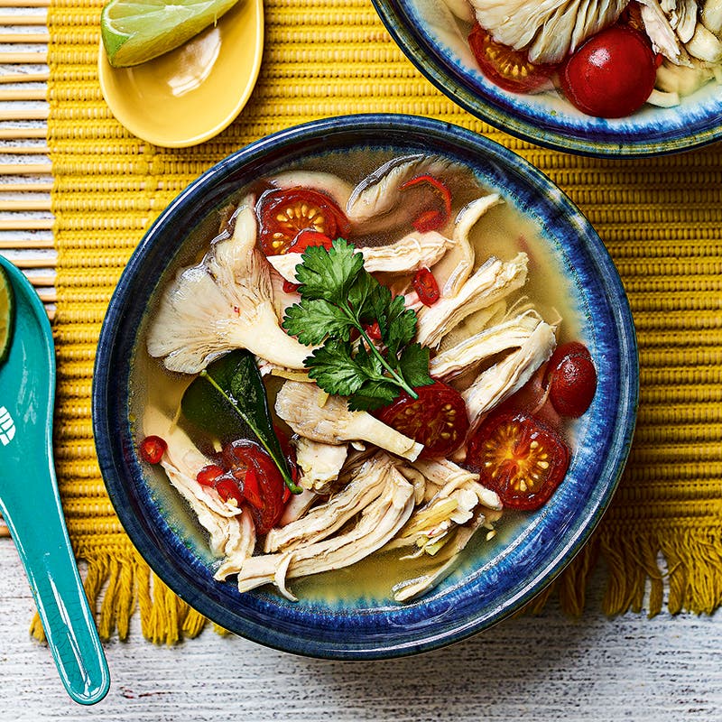 Fragrant Thai chicken soup
