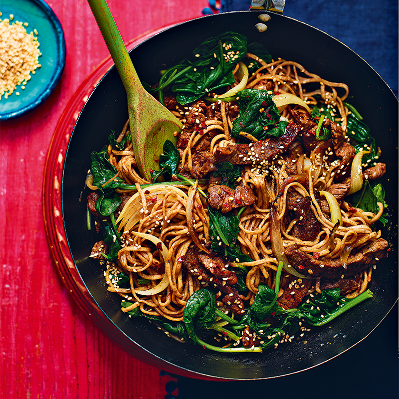 Beef bulgogi noodle stir-fry