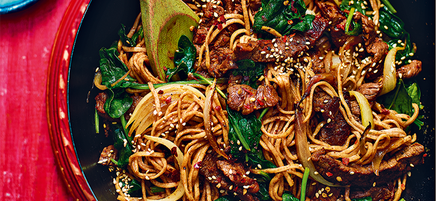 Beef bulgogi noodle stir-fry