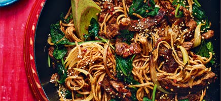 Beef bulgogi noodle stir-fry