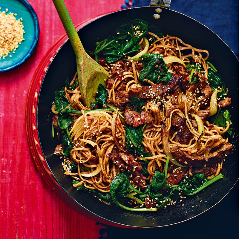 Beef bulgogi noodle stir-fry