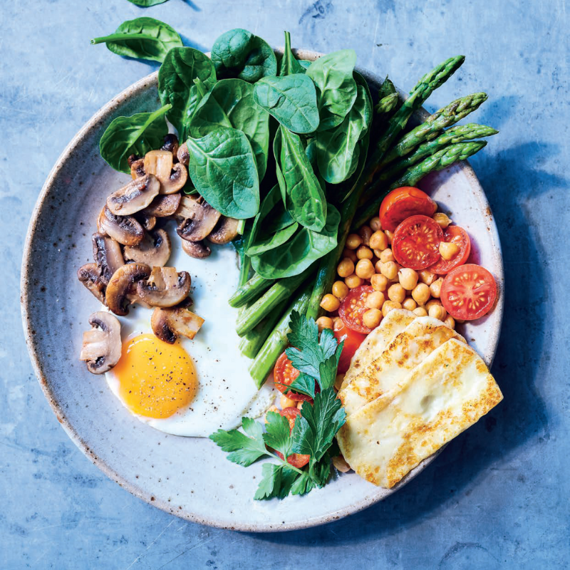 one-pan haloumi brunch