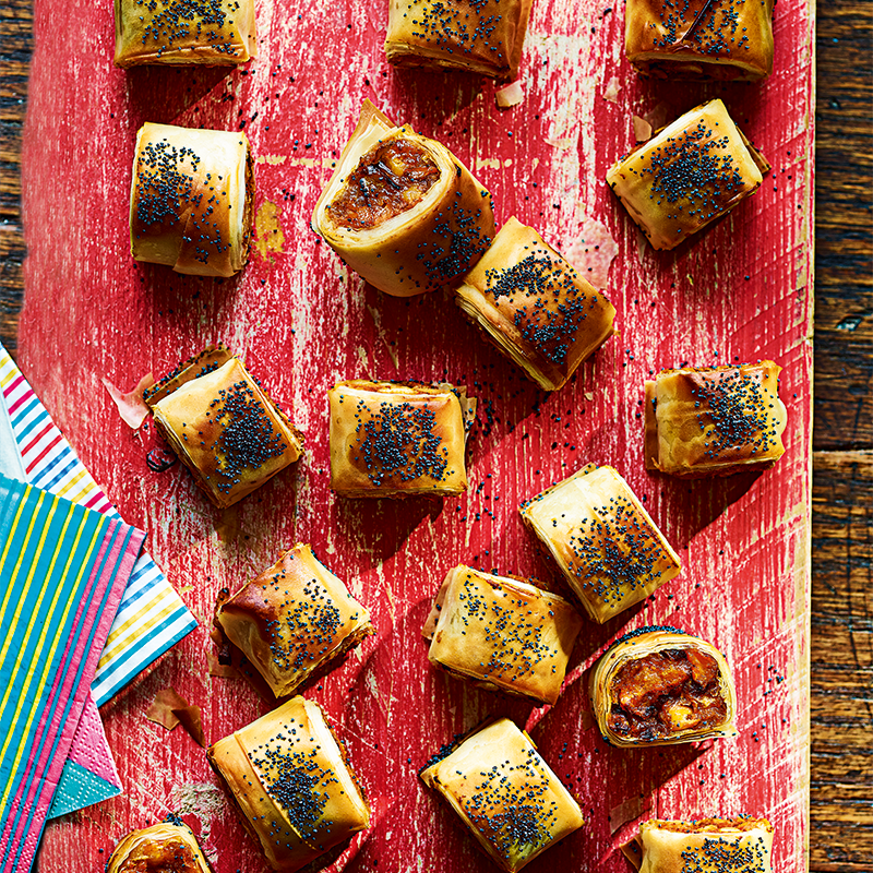 Sweet potato and chickpea rolls