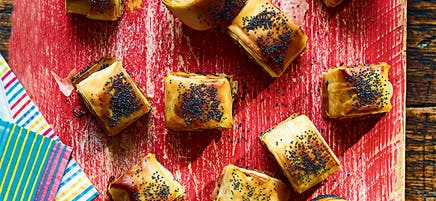 Sweet potato and chickpea rolls