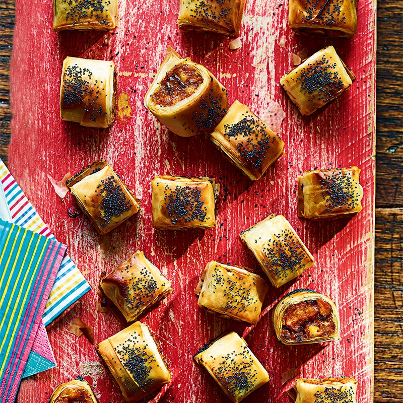 Sweet potato and chickpea rolls