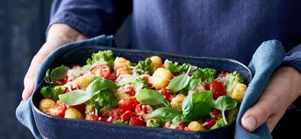 Gratin de gnocchi aux légumes