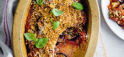 Eggplant parmigiana bake
