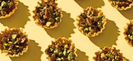 Tartelettes de phyllo au chocolat et aux noix