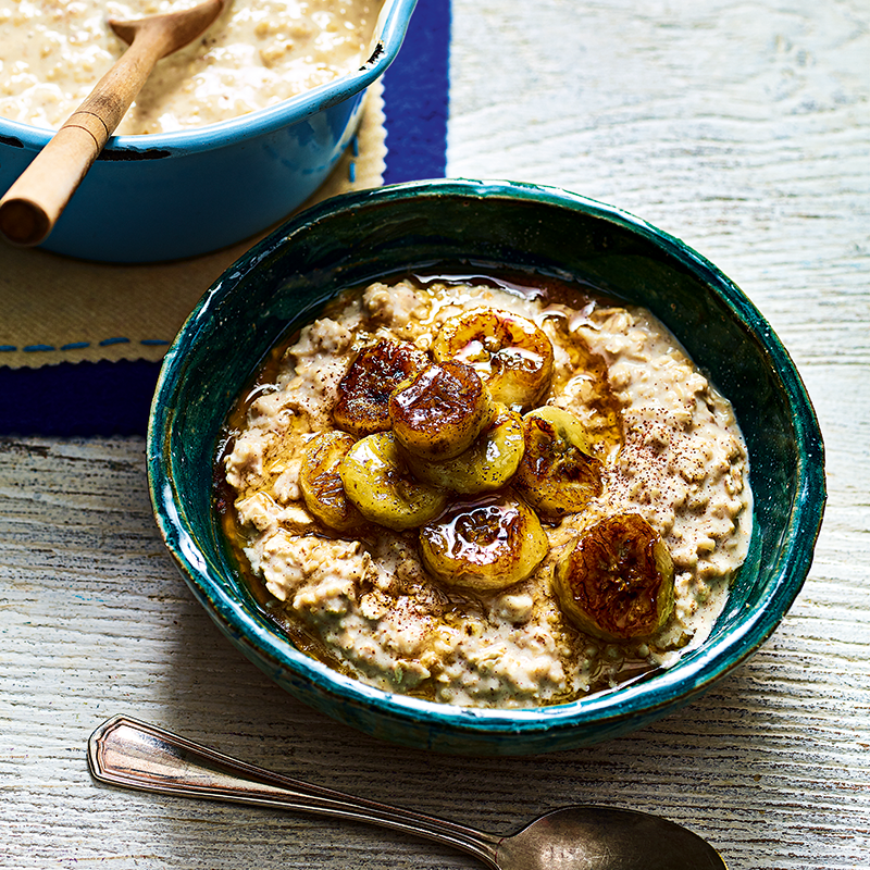 Caramelised banana porridge