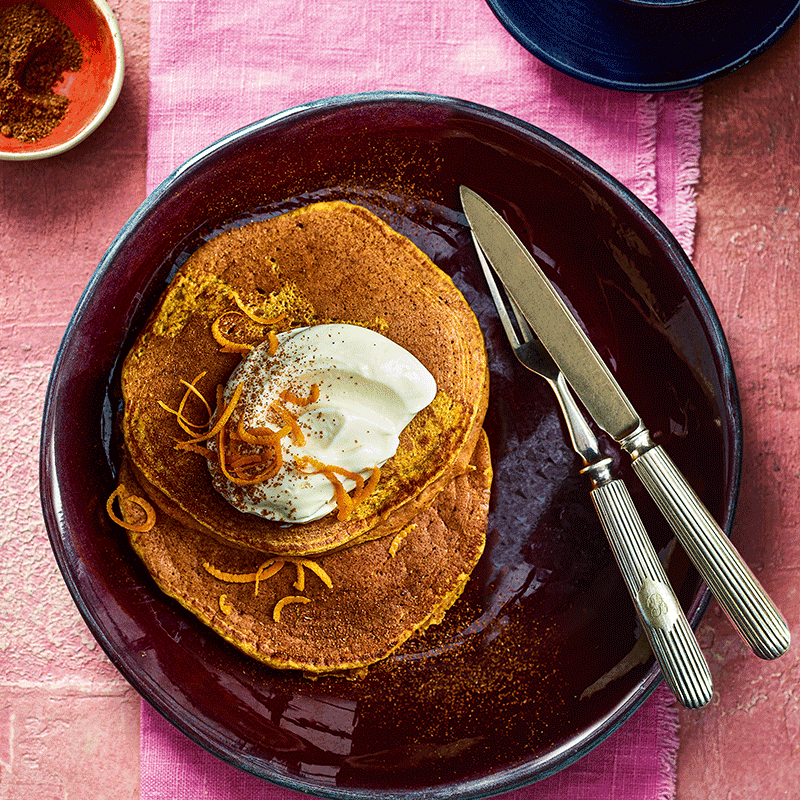 Pumpkin pie pancakes