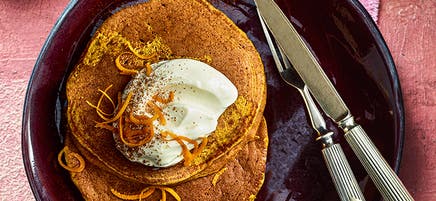 Pumpkin pie pancakes