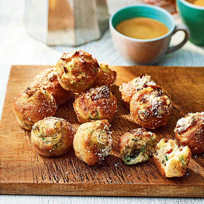 Cheese and bacon mini muffins