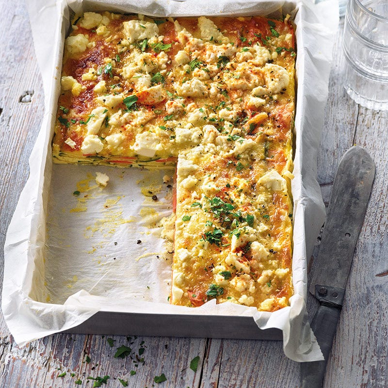 Karotten-Schafskäse-Quiche ohne Boden