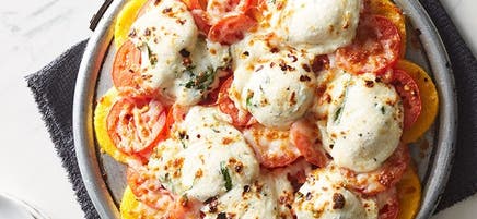 « Pizza » margherita sur polenta
