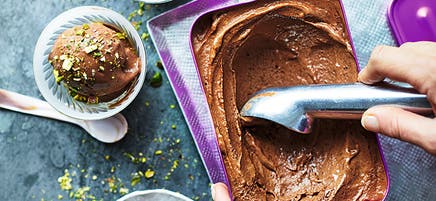 Nice cream med choklad