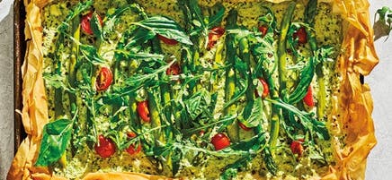 Tarte en pâte phyllo aux légumes