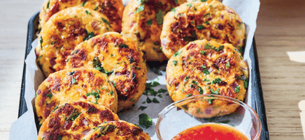 Anna's sweet potato and chicken patties