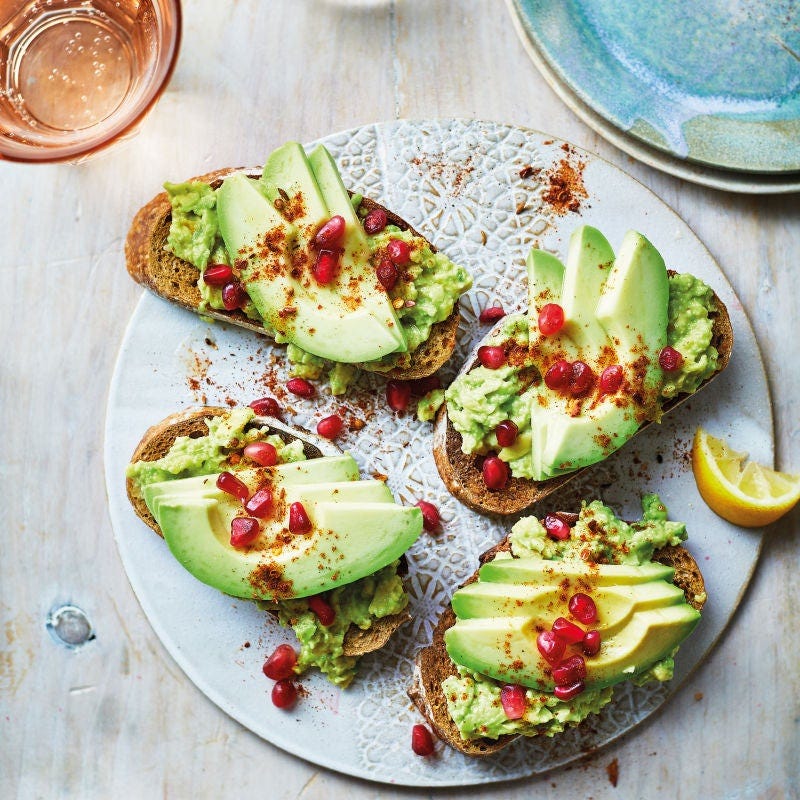 Foto van Marokkaanse boterham met avocado door WW