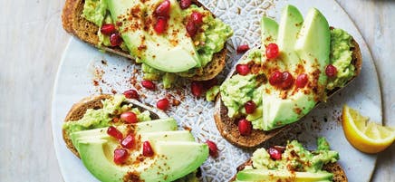 Marokkaanse boterham met avocado