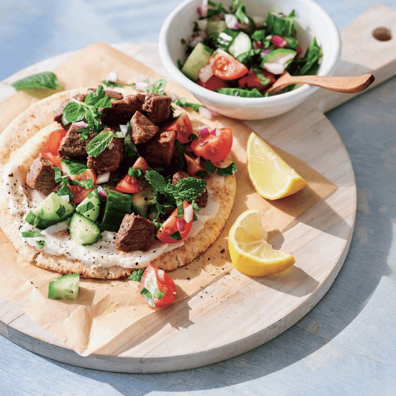 Photo of Anna's lamb and garlic dip flatbread by WW