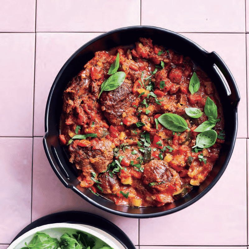 slow-cooker Italian steak pizzaiola