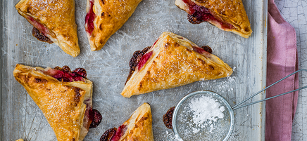 Mini plum turnovers