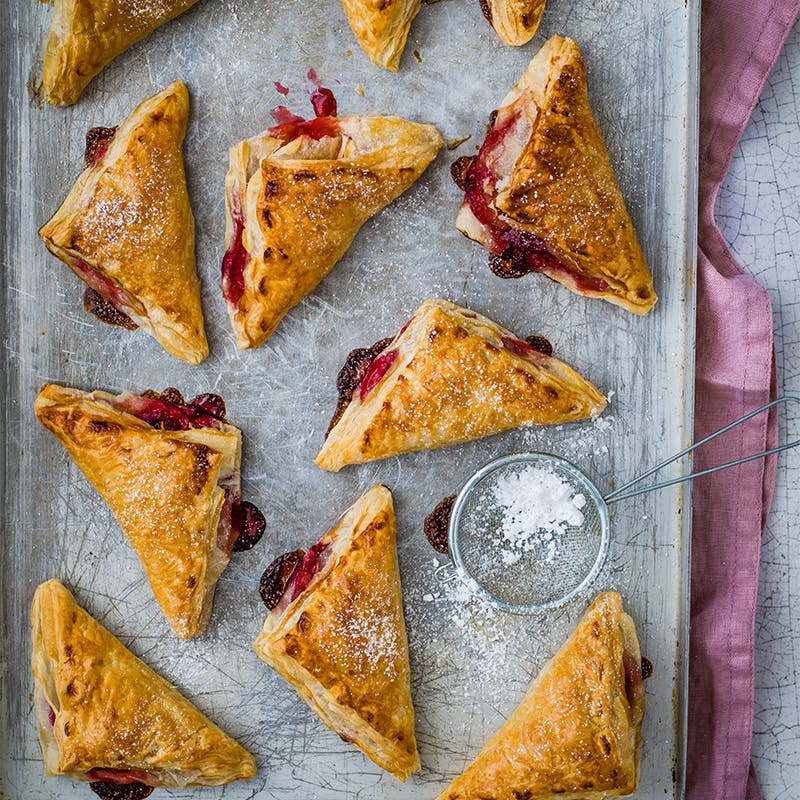 Mini plum turnovers
