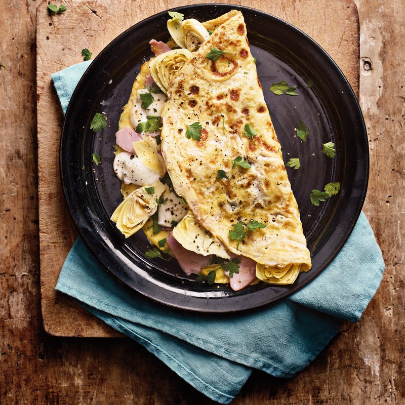 Photo de Omelette au jambon et aux artichauts prise par WW