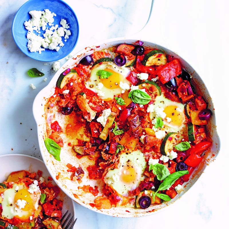 Foto van Ratatouille met eieren door WW