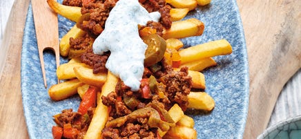 Loaded fries met americain en jalapeño