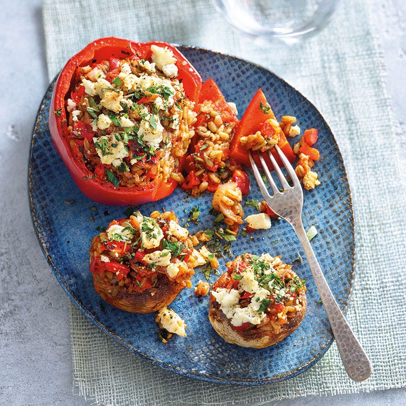 Gefülltes Gemüse vom Blech