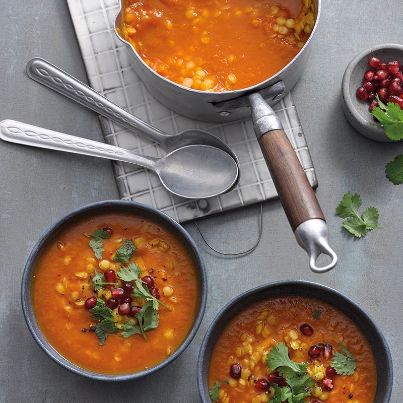 Foto van Kruidige pompoen-linzensoep door WW