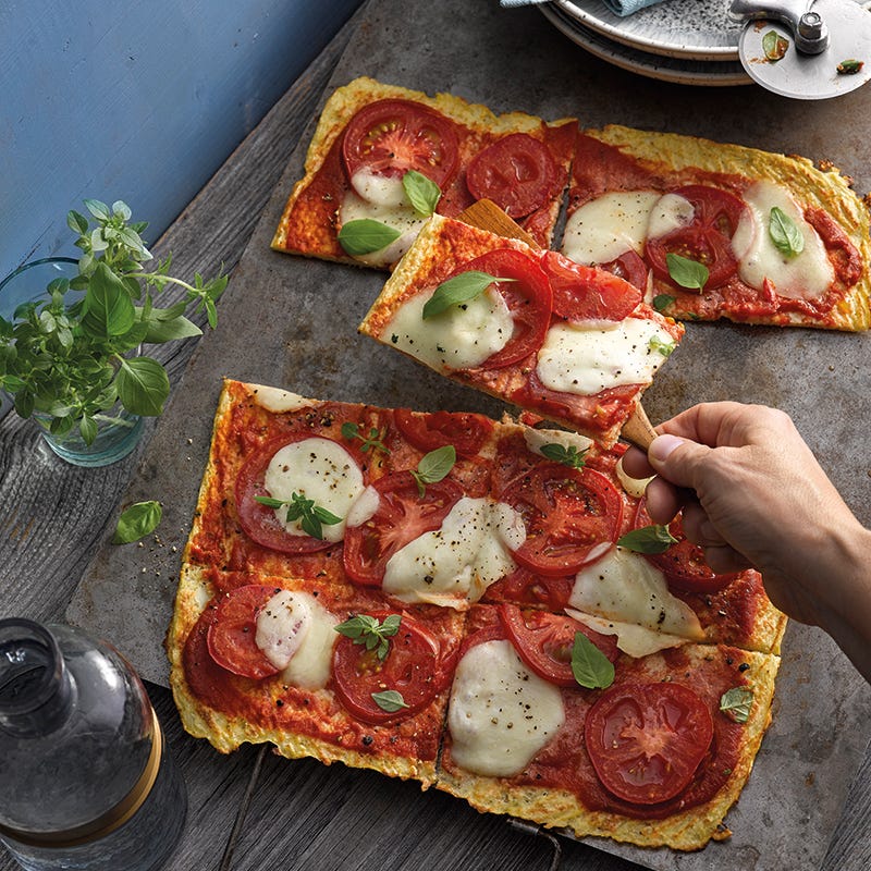 Foto van Bloemkoolpizza margherita door WW
