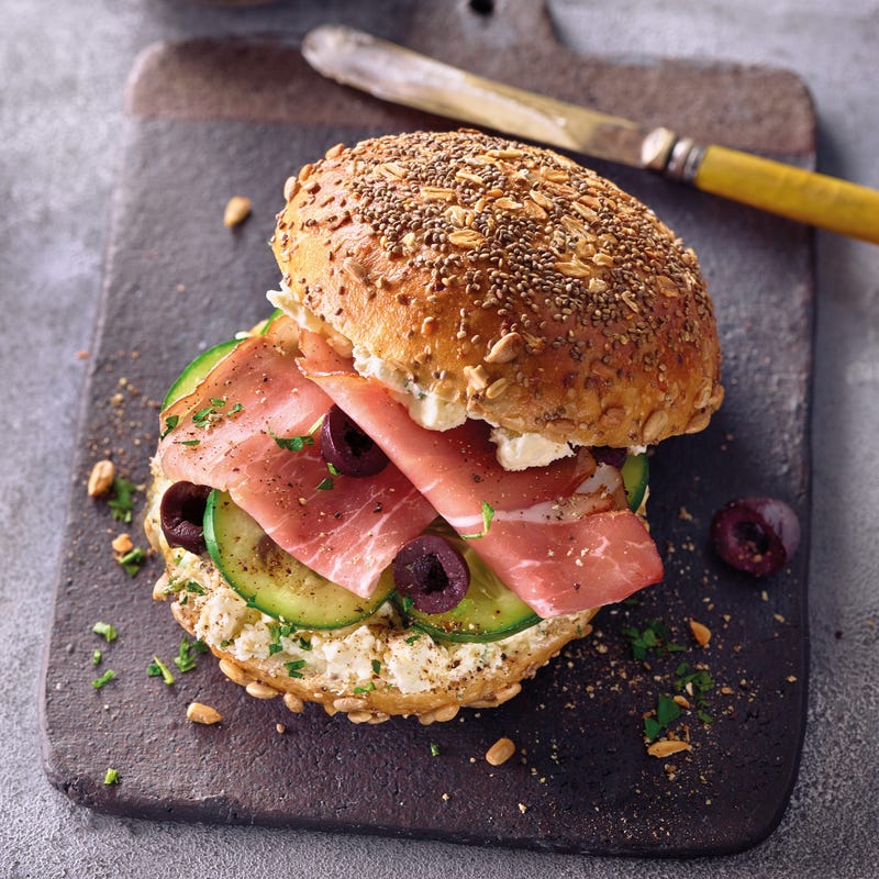 Foto van Grieks broodje met fetacrème door WW