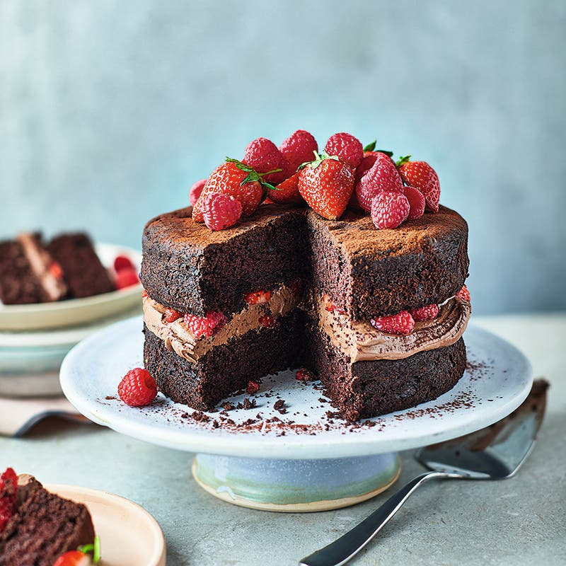 ViktVäktarna - Chokladkaka med frosting och bär
