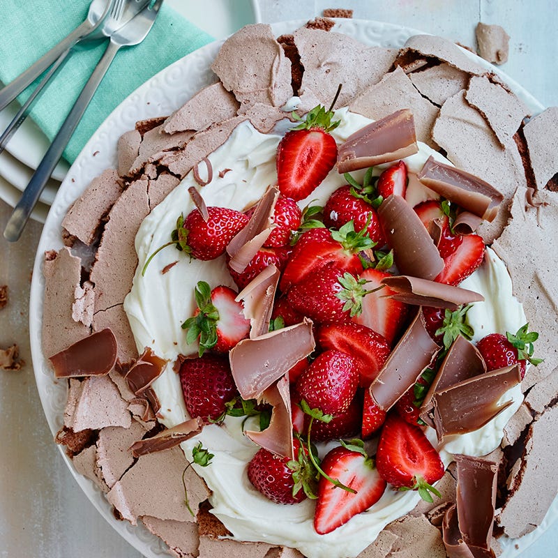 ViktVäktarna - Chokladpavlova med jordgubbar
