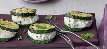 Courgettetorentjes met feta