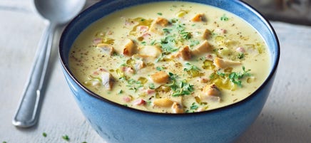Champignonsoep met ham