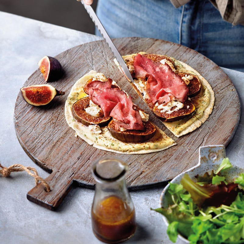 Foto van Pizza met vijgen en rosbief door WW
