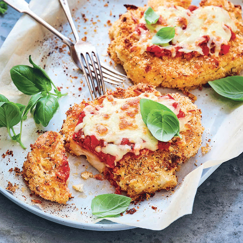 Anna's cauliflower parmigiana tray bake