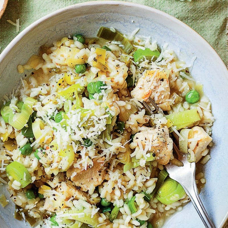 Foto van Risotto met kip en prei door WW