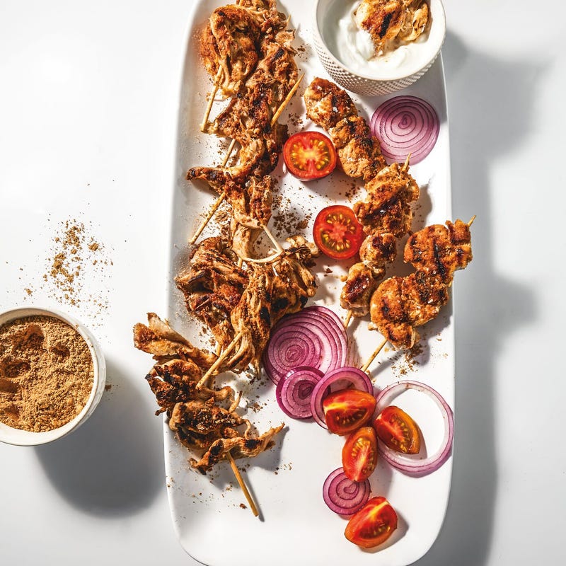 Photo of Chicken & mushroom skewers with suya spice by WW