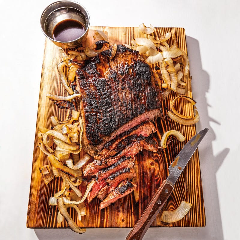 Photo of Central African-style BBQ steak with onions by WW