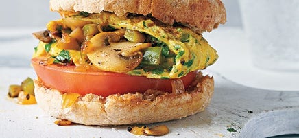 Broodjes met groenteomelet