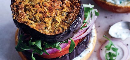 Anna's eggplant veggie burger