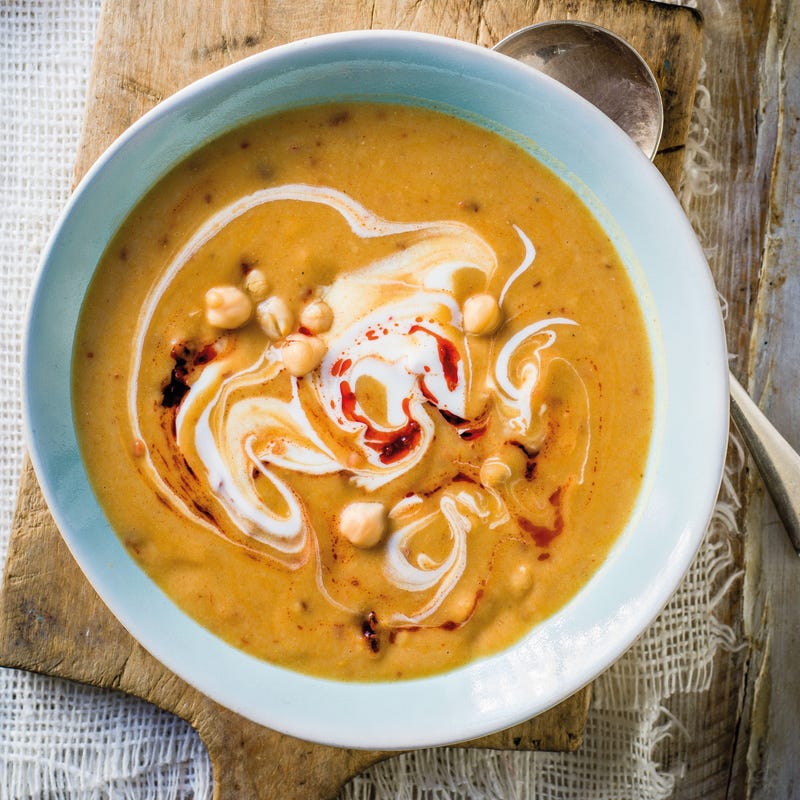Foto van Pittige linzensoep met harissa door WW