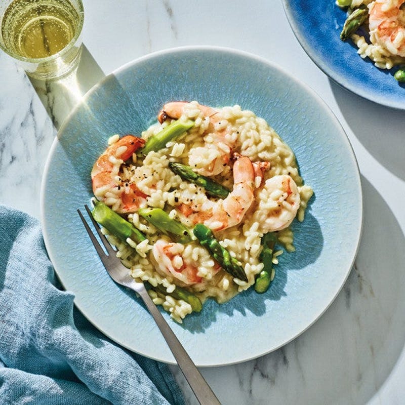 Photo de Risotto aux asperges et aux crevettes par WW