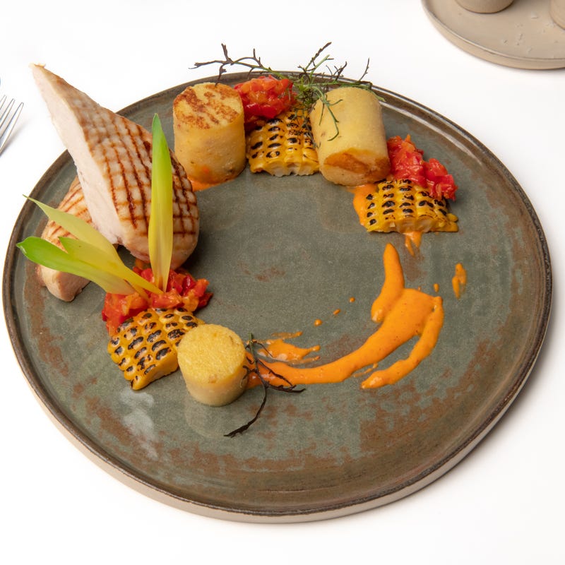 Photo de Poulet à la polenta, maïs et poivrons d'Anne-Sophie prise par WW