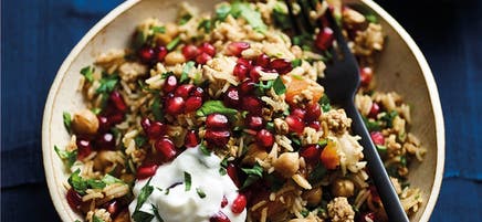 Marokkanische Reispfanne mit Hackfleisch