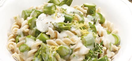 Pasta mit Spargel und Bärlauch